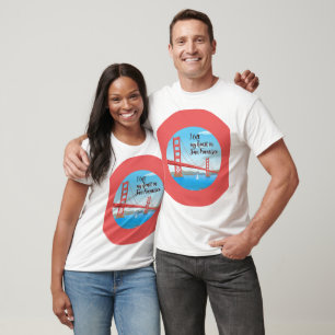 T-shirt J'ai quitté mon coeur à San Francisco - Iconic Gol