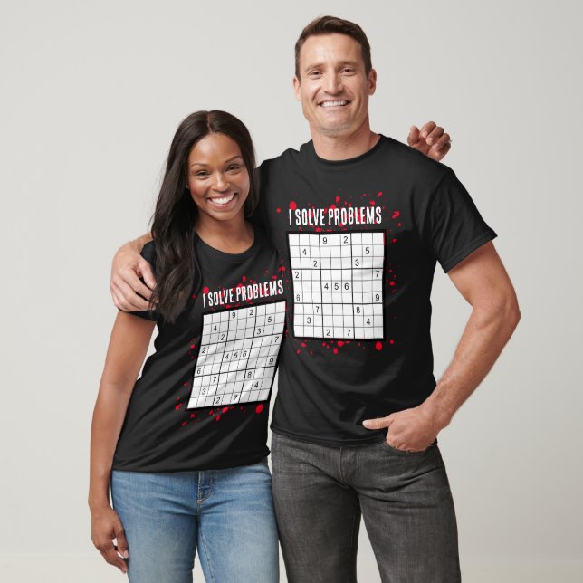 T-shirt J'ai résolu les problèmes SUDOKU (Unisexe)