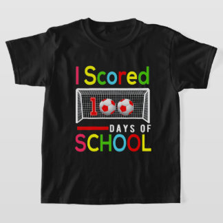 T-shirt J'Ai Score 100 Jours De Football Scolaire 100 Jour