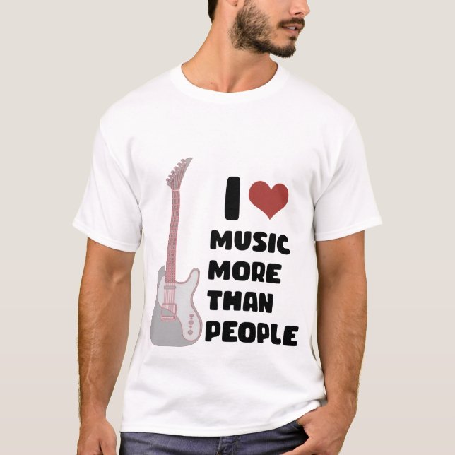 T-shirt J'ai sûrement besoin de toutes ces guitares (Devant)