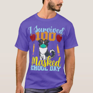 T-shirt J'Ai Survécu À 100 Journées Scolaires Masquées Ens