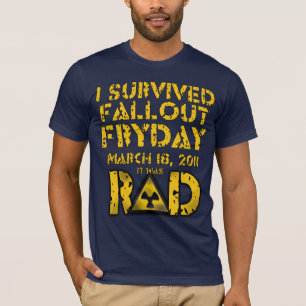 T-shirt J'ai survécu à des retombées radioactives Fryda
