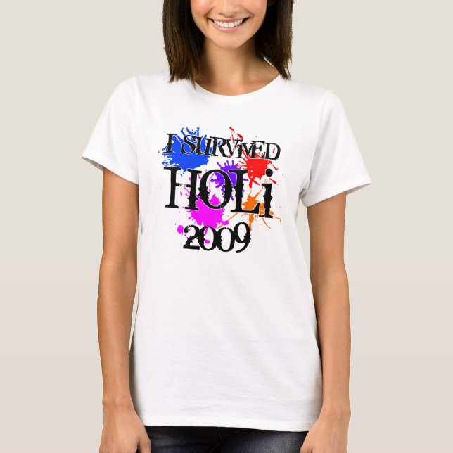 T-shirt J'ai survécu à Holi (Devant)