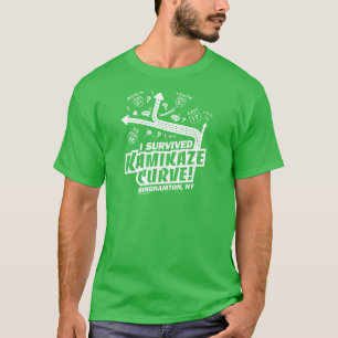 T-shirt J'Ai Survécu À La Courbe De Kamikazi ! Binghamto