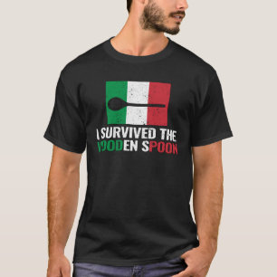 T-shirt J'Ai Survécu À La Cuillère En Bois