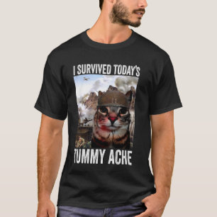 T-shirt j'ai survécu à la douleur abdominale d'aujourd'hui