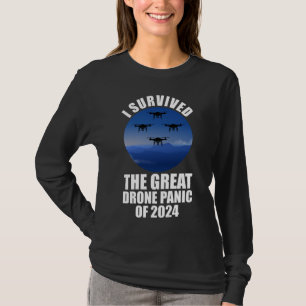 T-shirt J'Ai Survécu À La Grande Panique Des Drones De 202