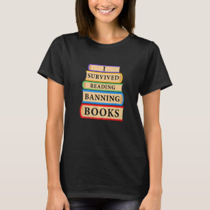 T-shirt J'ai survécu à la lecture de livres bannis Livre  