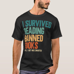 T-shirt J'Ai Survécu À La Lecture Interdite Livres Livre L