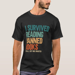 T-shirt J'Ai Survécu À La Lecture Interdite Livres Livre L