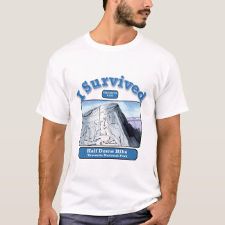 T-shirt J'Ai Survécu À La Randonnée Halfdome, Yosemite