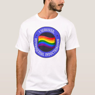 T-shirt J'ai survécu à l'endoctrinement hétérosexuel - Fie