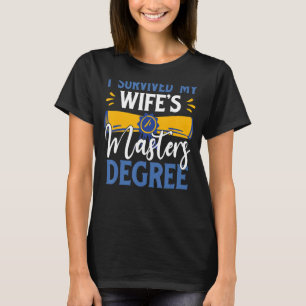 T-shirt J'ai survécu à l'époux Cool du Master de ma femme