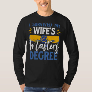 T-shirt J'ai survécu à l'époux Cool du Master de ma femme