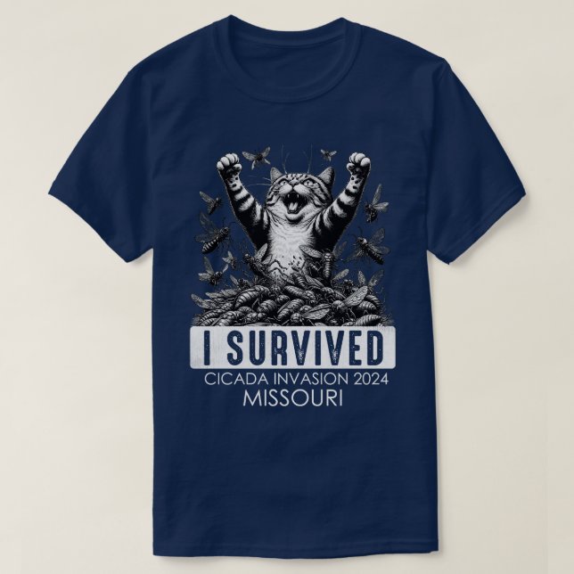 T-shirt J'Ai Survécu À L'Invasion Du Canada 2024 Missouri (Design devant)