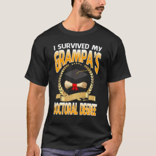 T-shirt J'ai survécu à l'obtention d'un diplôme de doctora