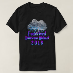 T-shirt J'ai survécu à l'ouragan Michael pluie