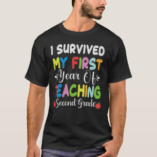 T-shirt J'ai survécu à ma première année d'enseignement 2e