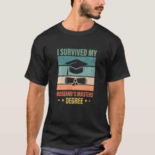 T-shirt j'ai survécu à mes maris masters des cadeaux de ha