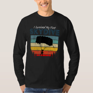 T-shirt J'ai survécu à mon premier saut en parachute Para
