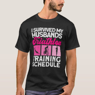 T-shirt J'Ai Survécu À Mon Programme D'Entraînement En Tri