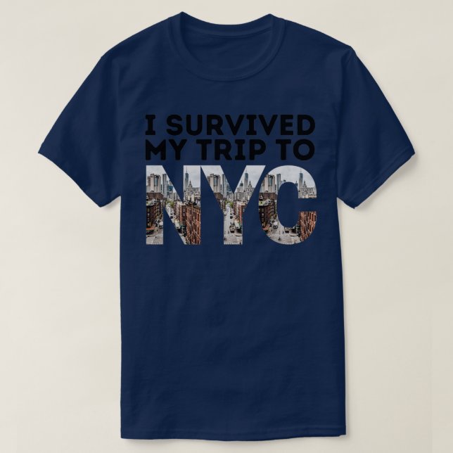 T-shirt J'ai survécu à mon voyage à NYC 1 (Design devant)