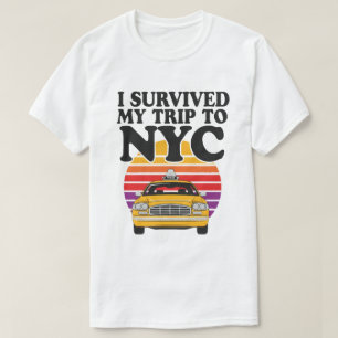 T-shirt J'ai survécu à mon voyage à NYC – Taxi Rétro au Co