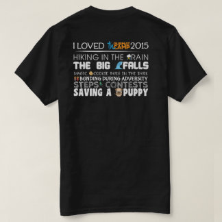 T-shirt J'ai survécu à TNCamp2015 (la chemise foncée)