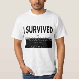 T-shirt J'ai survécu à tout le trafic d'éclipse solaire