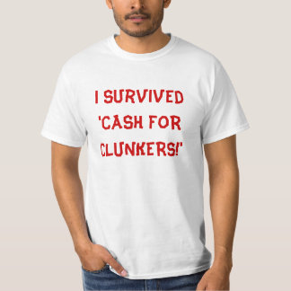 T-shirt J'ai survécu au 'ARGENT LIQUIDE POUR des TAS DE