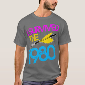 T-shirt J'ai survécu au Jarts Missile Game des années 80