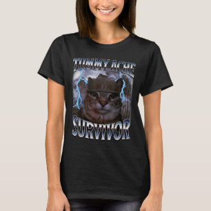 T-shirt J'ai survécu au mal de ventre d'aujourd'hui Mème d
