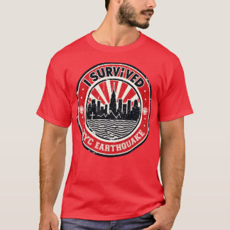 T-shirt J'Ai Survécu Au Tremblement De Terre De 2024 De La