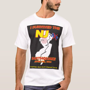 T-shirt J'ai survécu au tremblement de terre du NJ