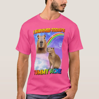 T-shirt J'Ai Survécu Aujourd'Hui À La Tummy Ache Petit Noi