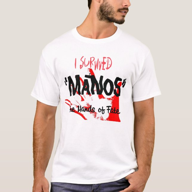 T-shirt J'ai survécu aux mains du destin (Devant)