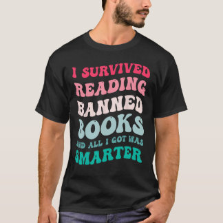 T-shirt J'ai survécu Lecture Interdite Livres Lecteur Book