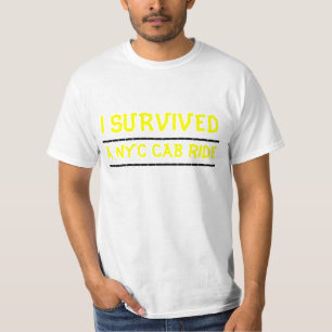 T-shirt J'AI SURVÉCU, un tour de cabine de NYC,
