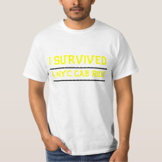 T-shirt J'AI SURVÉCU, un tour de cabine de NYC,