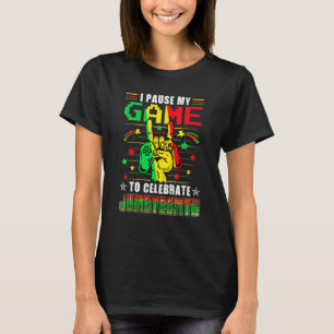 T-shirt J'Ai Suspendu Mon Jeu Pour Célébrer Le Jumeau Noir
