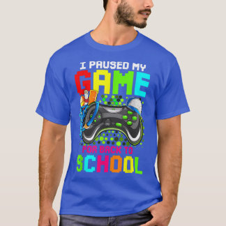 T-shirt J'Ai Suspendu Mon Jeu Pour Le Jeu Vidéo De Retour 