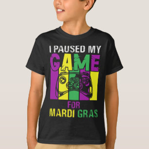T-shirt J'Ai Suspendu Mon Jeu Pour Mardi Gras Jeu Vidéo Ma