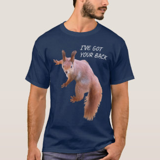 T-shirt J'ai ton dos drôle de dos d'écureuil imprimé écure