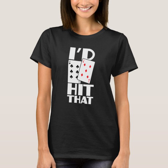 T-shirt J'Ai Touché Que Jeu Texas Tenir Le Jeu Carte Em (Devant)