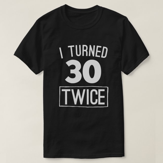 T-shirt J'ai tourné deux fois la soixantième chemise 1958 (Design devant)