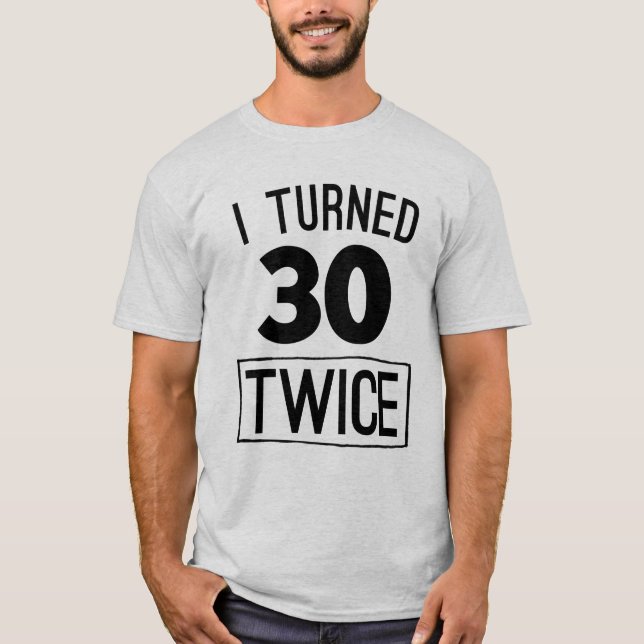 T-shirt J'ai tourné deux fois la soixantième chemise 1958 (Devant)