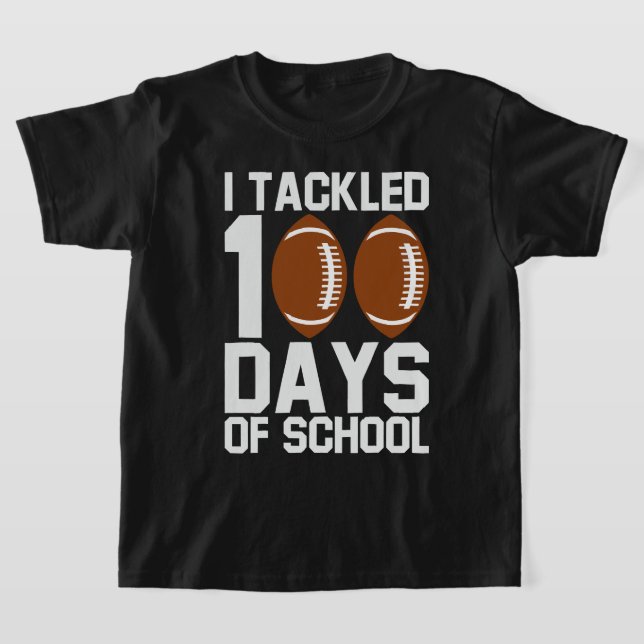 T-shirt J'ai traité 100 jours de conception de football sc (Poser)