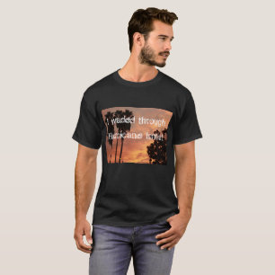 T-shirt J'ai traversé l'ouragan Irma avec des palmiers et