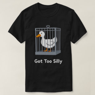 T-shirt J'Ai Trop D'Oie Drôle Dans L'Humour De Cage