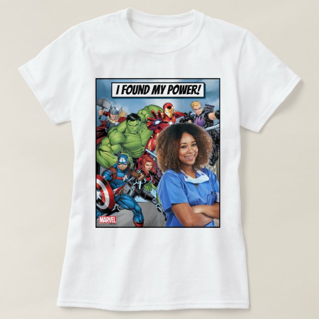 T-shirt J'Ai Trouvé Mon Pouvoir - Des Héros De Tous Les Jo (Design devant)